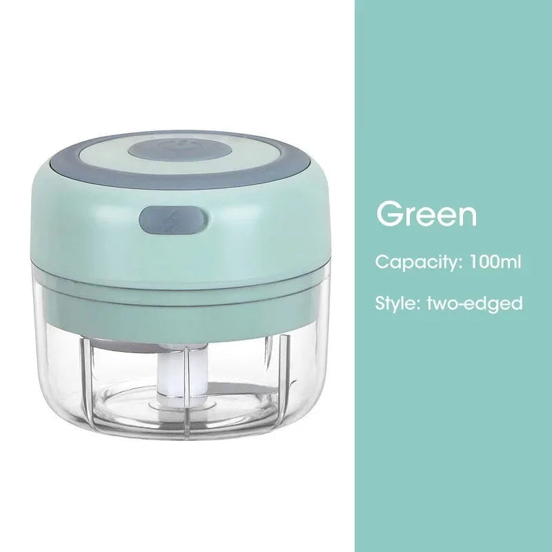 Portable Mini Wireless Electric Garlic Crusher & Chopper - USB Rechargeable Vegetable Masher for Effortless Cooking