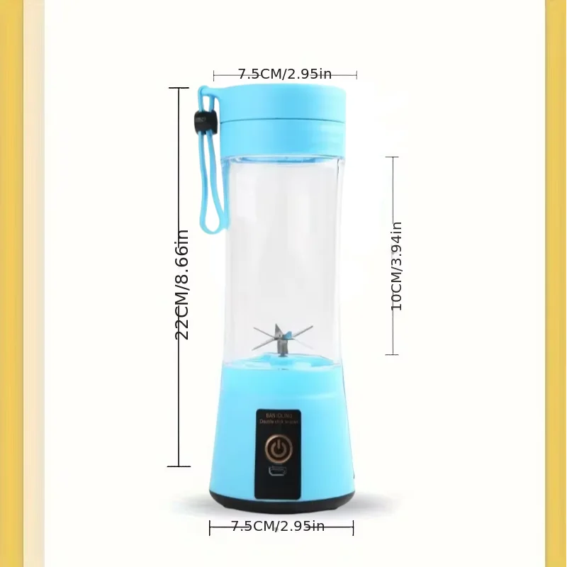 Portable Blender For Shakes and Smoothies! Rechargeable USB