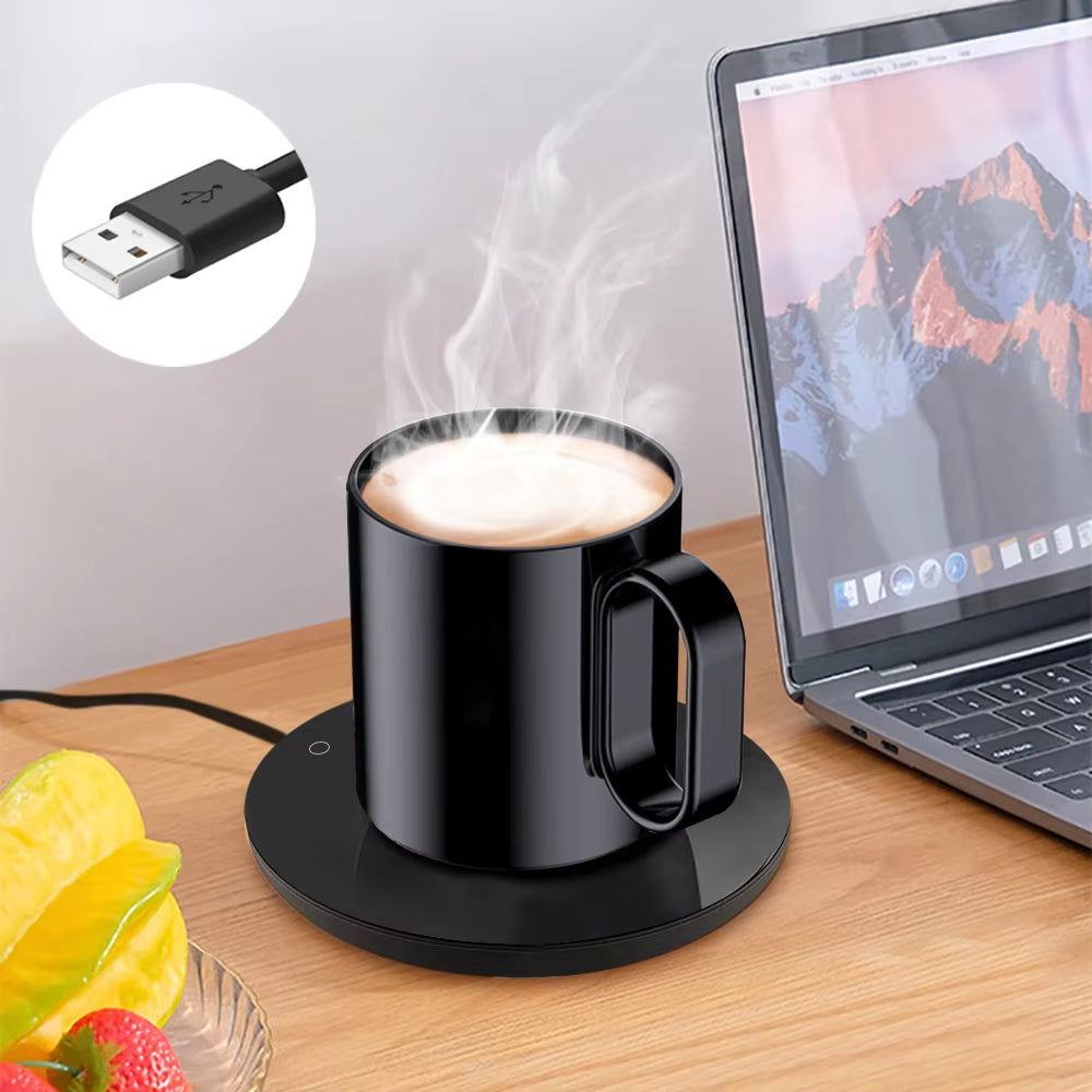 USB Mug Warmer - Electric Coffee Cup Heater for Home & Office, Perfect for Milk, Tea, and More!