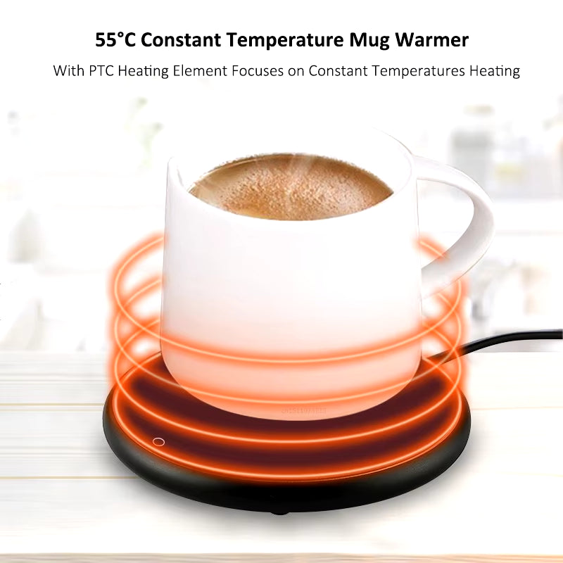 USB Mug Warmer - Electric Coffee Cup Heater for Home & Office, Perfect for Milk, Tea, and More!